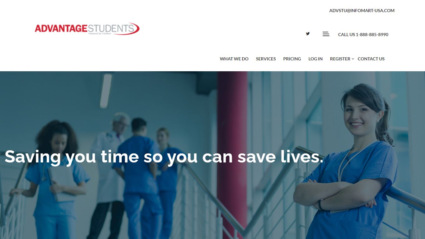 Advantage Students – Saving you time, so you can save lives.